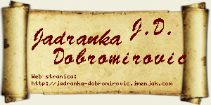 Jadranka Dobromirović vizit kartica